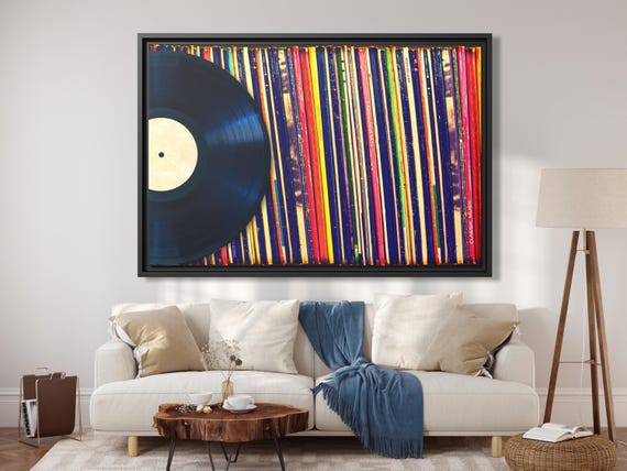 Music Wall Art Vinyl Record Wall Art Music Decor Vintage Vinyl Covers Canvas Print Album Collection Music Large Canvas Art Musical Gifts