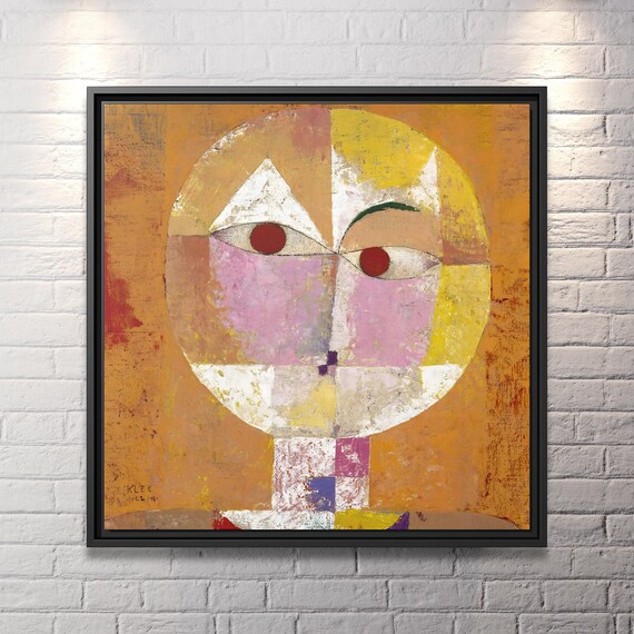 Paul Klee Senecio Baldgreis Paul Klee Wall Art Bauhaus Abstract Painting Famous Abstract Print Large Abstract Painting Paul Klee Art Print