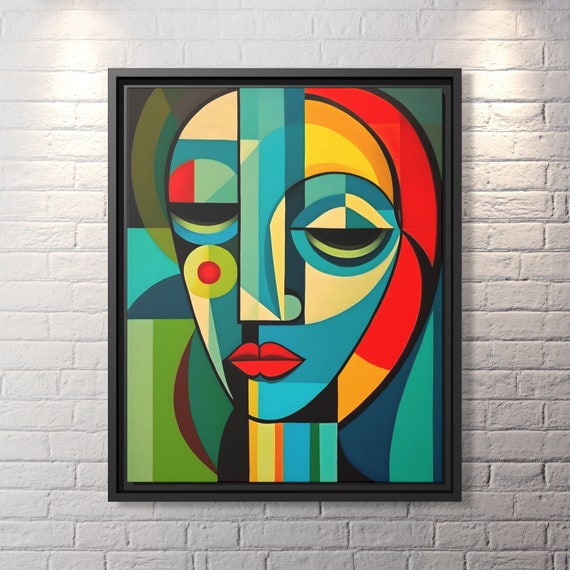 Wall Art Picasso Pint Modern Cubism Painting Picasso Canvas Big Painting Pop Culture Poster Picasso Cubist Wall Art New Homeowner Gift Print