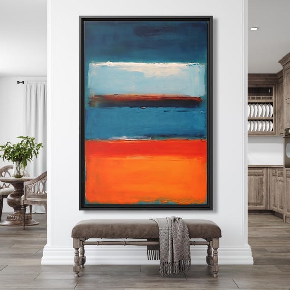 Mark Rothko Painting Gallery Wall Frames Mark Rothko Wall Art Minimalism Painting Abstract Art Work Mark Rothko Poster Huge Wall Art Rothko
