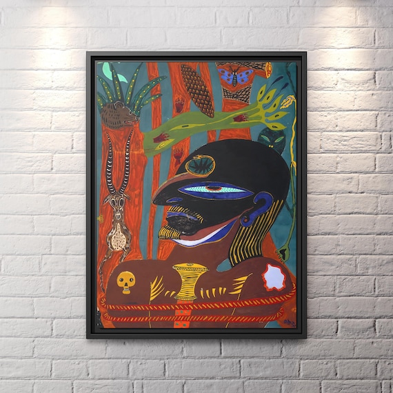 Gustaf Munch Petersen Eye of the Hunter Gustaf Munch Petersen Abstract Tribal Art Modern Abstract Painting Tribal African Painting Tribal