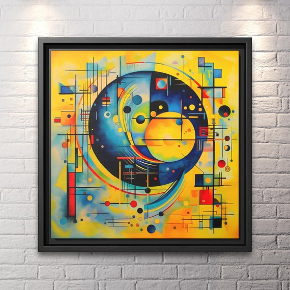 Wall Art Kandinsky Canvas Print Kandinsky Wall Art Abstract Extra Large Painting Kandinsky Print Bauhaus Housewarming Gift Kandinsky Art