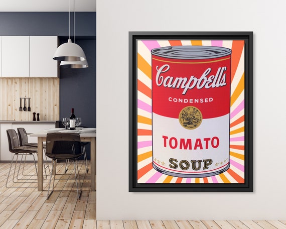 Campbell Soup Can Wall Art Pop Culture Andy Warhol Print Soup Poster Retro Pop Art Soup Warhol Poster Andy Warhol Soup Campbell Pop Art Soup