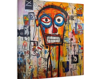 Graffiti Canvas Wall Art Street Art Canvas Print King Modern Wall Art King of Street Art Canvas Print Graffiti Art Creative Wall Decor