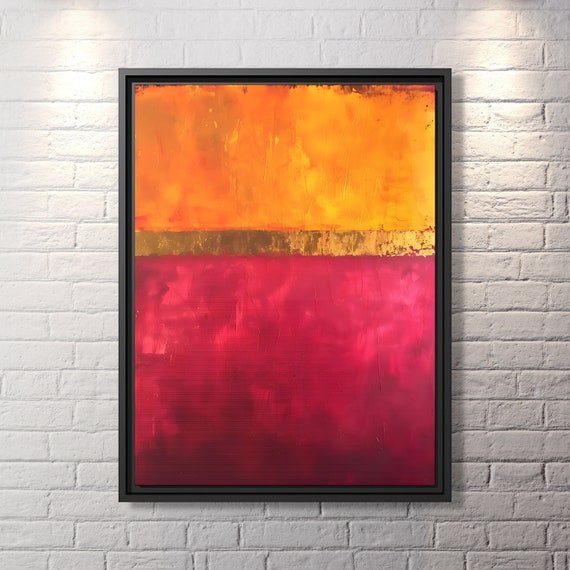 Mark Rothko Wall Art Minimalism Painting Rothko Print Work Mark Rothko Painting Famous Abstract Art Rothko Canvas Large Abstract Painting