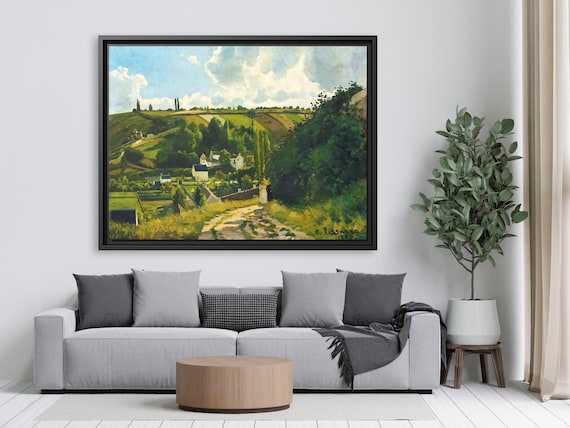 Camille Pissarro Jalais Hill Pontoise Pissarro Painting Pissarro Art Pissarro Artwork Pissarro Canvas Print Famous Landscape Painting