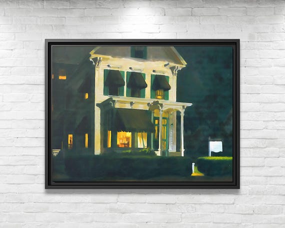 Edward Hopper Rooms for Tourists Canvas Print Edward Hopper Large Art Print Edward Hopper Abstract Large Art Gift Edward Hopper Wall Decor