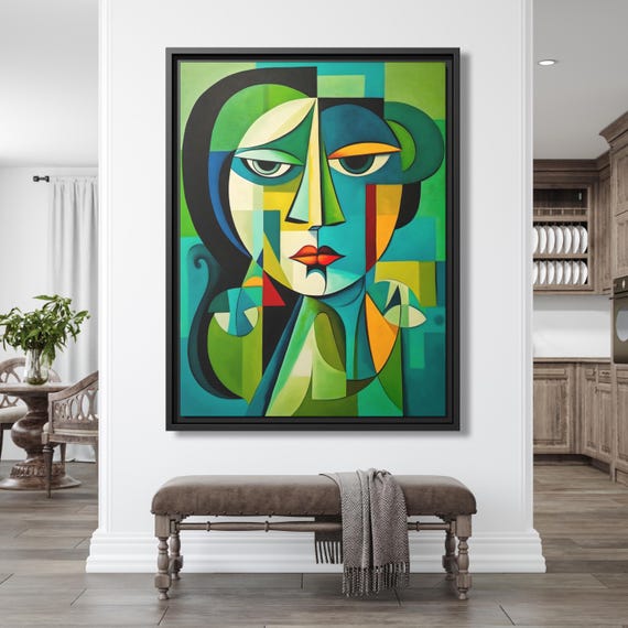 Pablo Picasso Modern Cubism Picasso Print Wall Art Picasso Painting Cubist Artwork Picasso Wall Art Cute Apartment Decor Picasso Poster Art