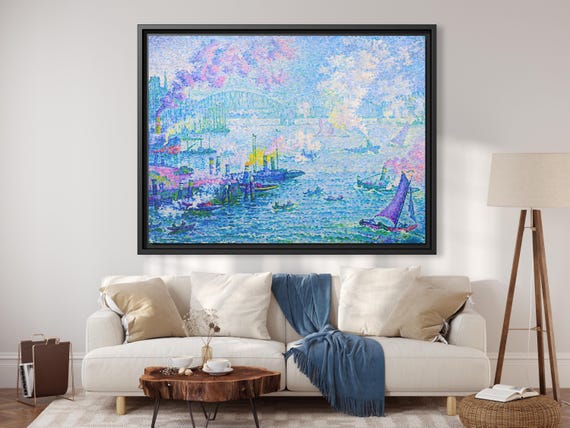 Paul Signac The Port of Rotterdam Paul Signac Port Rotterdam Paul Signac Painting Paul Signac Artwork Famous Art Print Signac Impressionism