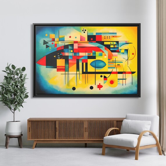 Wassily Kandinsky Wall Art Bauhaus Print Kandinsky Painting Famous Abstract Art Kandinsky Print Large Abstract Painting Kandinsky Artwork