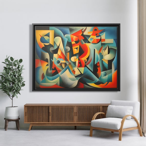 Wall Art Picasso Pint Modern Cubism Painting Picasso Canvas Big Painting Pop Culture Poster Picasso Cubist Wall Art New Homeowner Gift Print