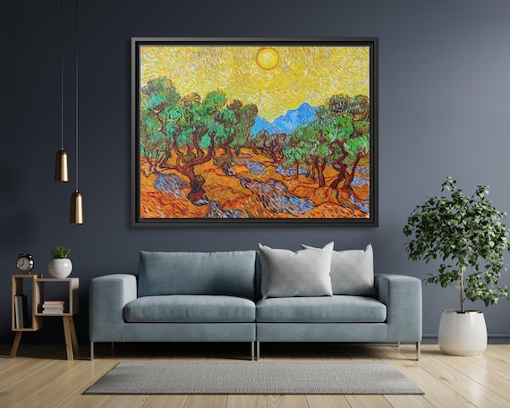 Vincent Van Gogh Olive Trees Van Gogh Wall Art Vincent Van Gogh Canvas Print Van Gogh Famous Landscape Painting Wall Art Landscape Provence