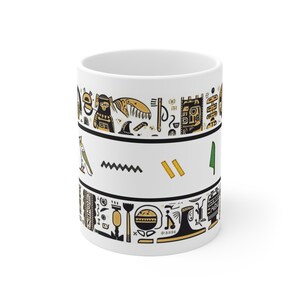Your Name "Daniel" in Egyptian Hieroglyph Alphabet Mug Egypt Mug Travel Mug Souvenir Mug image 3
