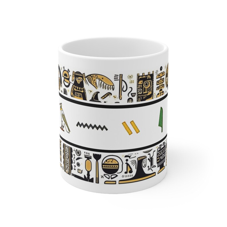 Your Name "Daniel" in Egyptian Hieroglyph Alphabet Mug Egypt Mug Travel Mug Souvenir Mug image 3