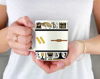 Your Name "Lisa" in Egyptian Hieroglyph Alphabet Mug Egypt Mug Travel Mug Souvenir Mug