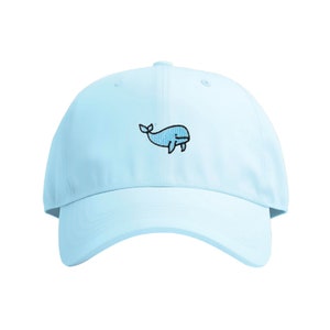 Adorable Whale Embroidered 100% Cotton Cap | UK Embroidered | Fun and Stylish | Available in Multiple Colors