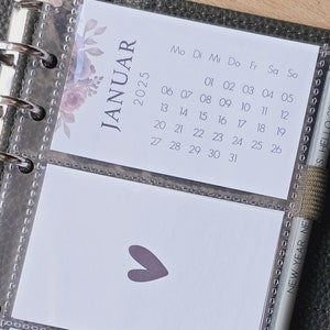 Calendar 2025 / A6 Planner / Pictures / Cover / Calendar / Cards / Flower