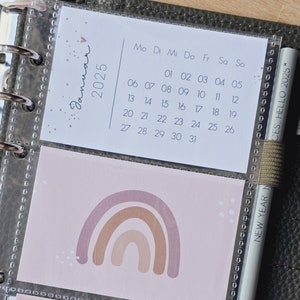 Calendar 2025/ A6 Planner / Pictures / Cover / Calendar / Cards / Rainbow
