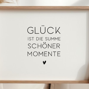 Glück ist die Summer schöner Momente / 1 Sticker / Aufkleber / 2 Farben / DIY / Sommer Deko / Spruch / Windlicht