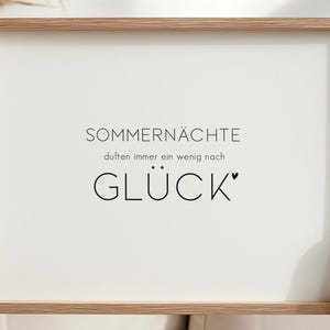 Rub On Sommernächte duften.... / 1 Sticker / Aufkleber / 3 Farben / DIY / Sommer Deko / Spruch / Windlicht