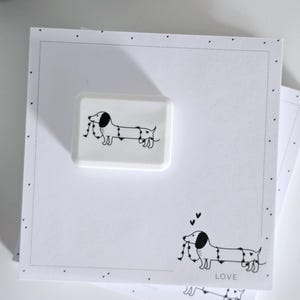 Notizblock Dackel · 105x105 mm · 50 Blatt · TO DO Liste · Geschenk Kollegin · Bürozubehör · süßer Notizblock · Schreibblock quadratisch bild 7