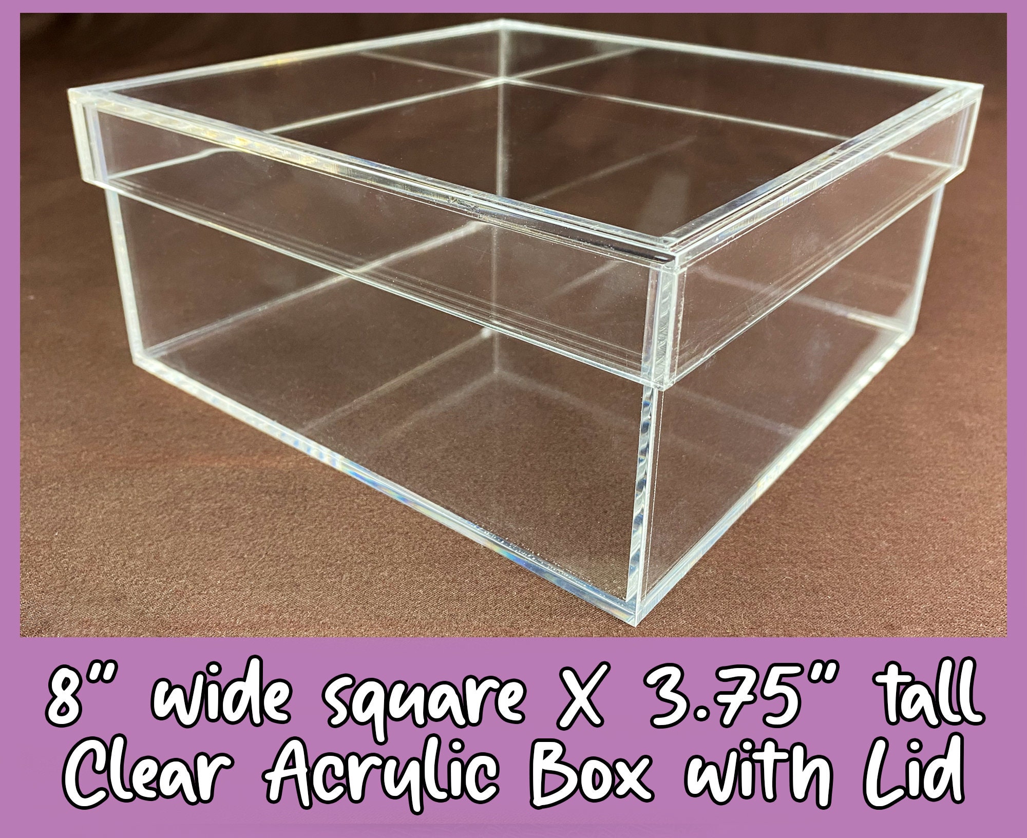 Clear Acrylic Square Cubes With Lid 2 X 2 X 2, Candy Boxes, Favor