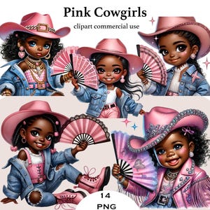 Ensemble de gobelets pour petite fille rose cowgirl Where Them Fans Cowgirl noir avec éventail rose clac