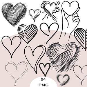 Serca Png Pakiet Clipart Serca Svg Wydrukuj Miłość Walentynki Dni Obrazy Linia Serce Rysunek Png Serca Ikony Png Serce Cricut Wydrukuj
