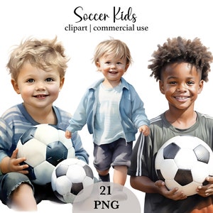 Fußball Kinder Clipart Aquarell Fußball Kinder Png Clipart Sport Kinder PNG Clipart Illustration Bild Kommerzielle Nutzung