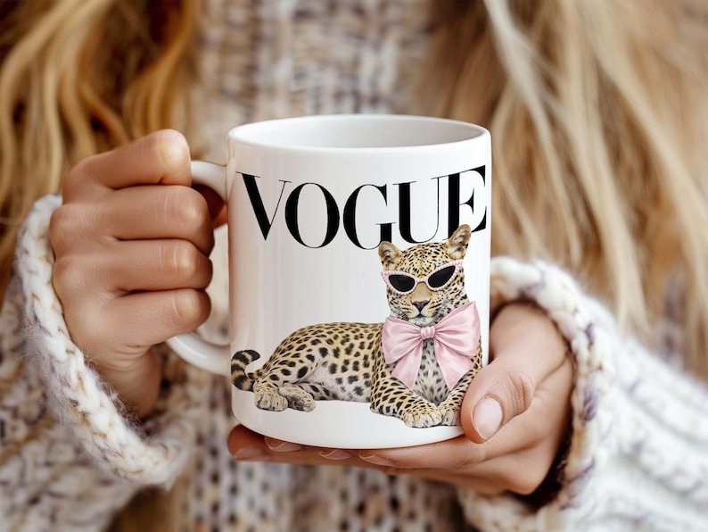 Girly animal print design for t-shirt and DIY projects