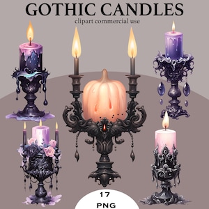 Gothic Candle - Etsy