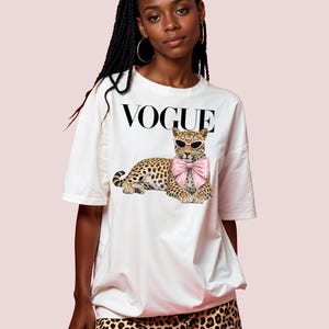 Trendy fashion leopard PNG with transparent background