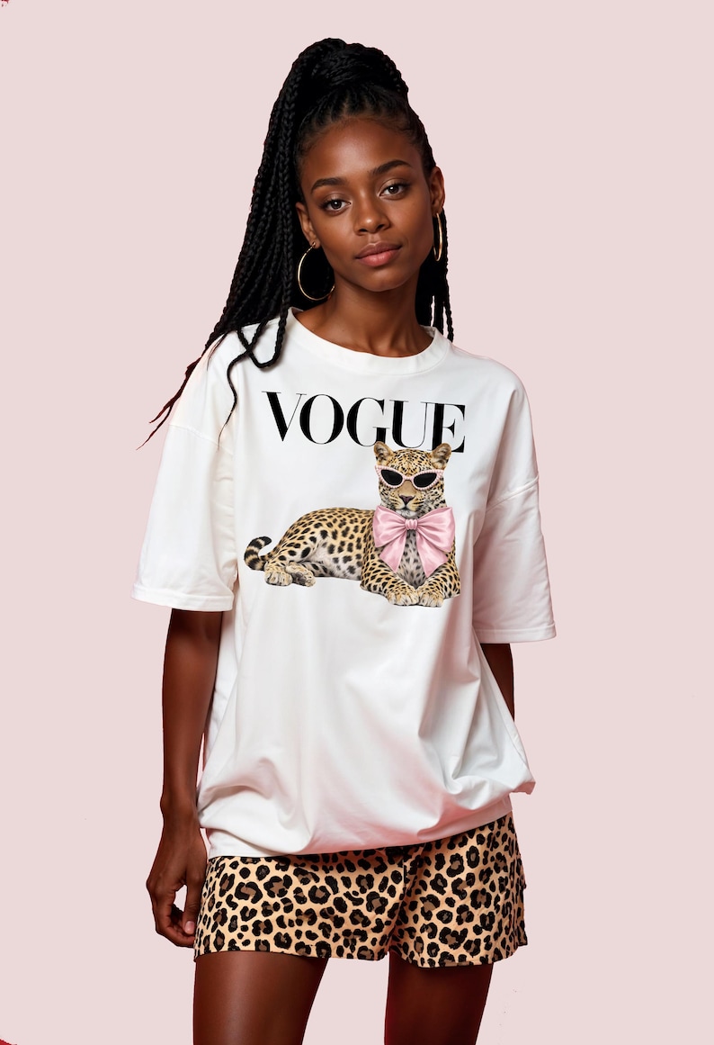 Trendy fashion leopard PNG with transparent background