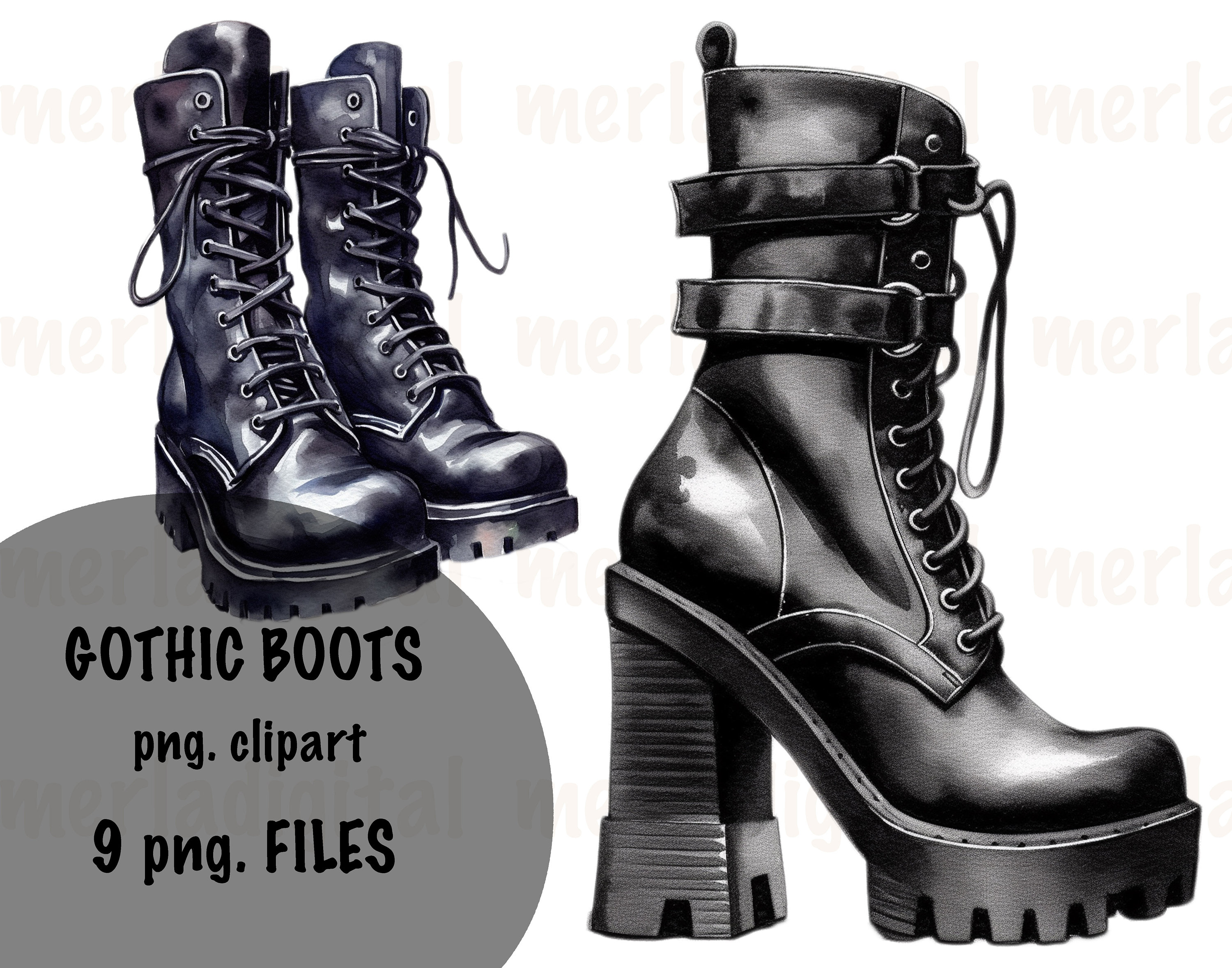 Gothic boots near me sale