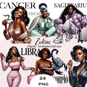Sternzeichen Schwarze Mädchen Afroamerikaner Zodiac Bundle Horoskop Png Clipart Astrologie Horoskop Urban African American Planner Girl