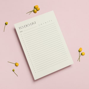 Printable To Do List | Simple and Minimal | Download