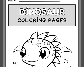 Libro da colorare sui dinosauri