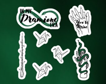 Pegatinas de Dramione, En mi época de Dramione, Eres mía, Grullas de papel, Regalos de fanficción literaria para lectores, Booktok, Ratones de biblioteca