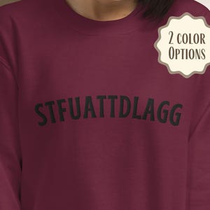 STFUATTDLAGG Sweatshirt, Dark Romance Embroidered Bookish Top, Fantasy Romance Romantasy Reader Gift for Bookworms