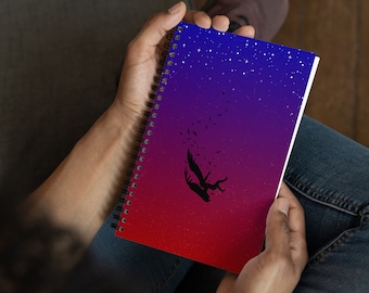 The Serpent and The Wings of Night Spiral Notebook | Officially Licensed | The Fallen Rishan | Bullet Journal | Gifts for Readers | Icarus