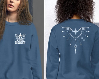 Throne of Glass Sweatshirt, Fireheart Aelin Galathynius, Queen of Terrasen, Bookish Gifts for Readers, Bookworms, Gifts for Her, SJM Gifts
