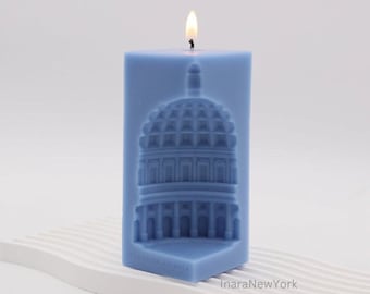 Roman Pantheon Capitol Candle: Architectural Soy Wax Candle