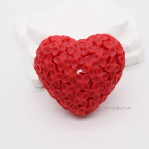 heart shaped candle |  wedding candle| love candle | sculptural candle |  handmade | couple gift | romantic custom gift