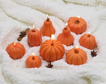 Handmade Pumpkin Candle | Fall Decor, Soy Wax