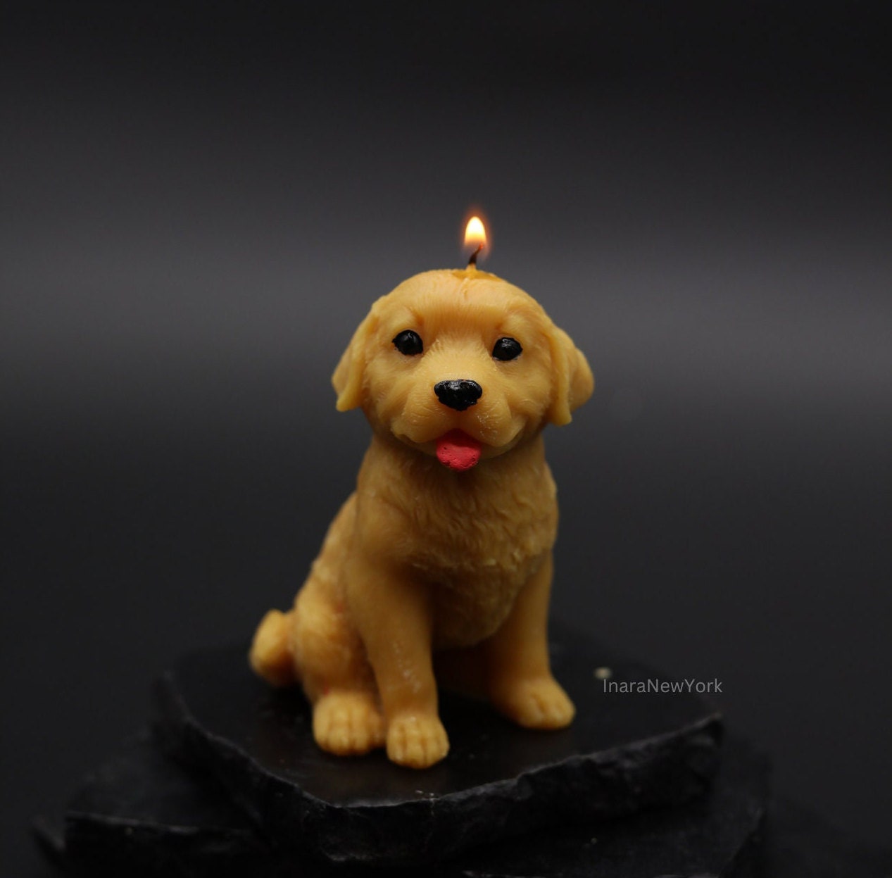 Dog Head Candle Silicone Mold Dog Shape Fragrance Candle Making Wax 'Mo  GaAY/xa