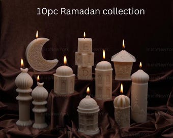 Ramadan Eid Candle: Islamic Home Decor Handmade Soy