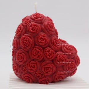 heart shaped candle |  wedding candle| love candle | sculptural candle |  handmade | couple gift | romantic custom gift