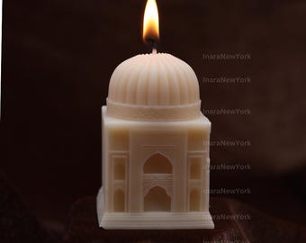 Eid mosque Candle: Handmade Soy Wax Ramadan Decor