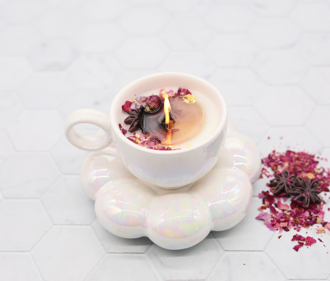 Free Shipping Kashmiri Chai Candle/ Candle in Cup/soy Wax Candle