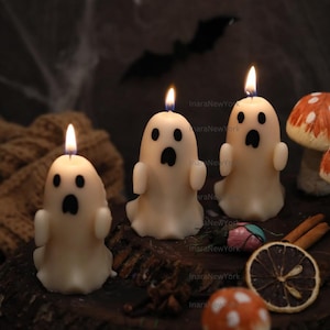 Ghost Candles | Halloween Mummy Ghosts | Spooky Candles | Autumn Candles | Autumn Decoration | Fall | Halloween Candles | Soy wax